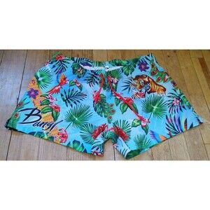 Bang! Miami Beach Shorts Pop Love Summer Tiger Forest Swim Trunks Size XL